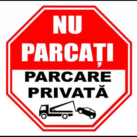 Placuta cu stop proprietate privata